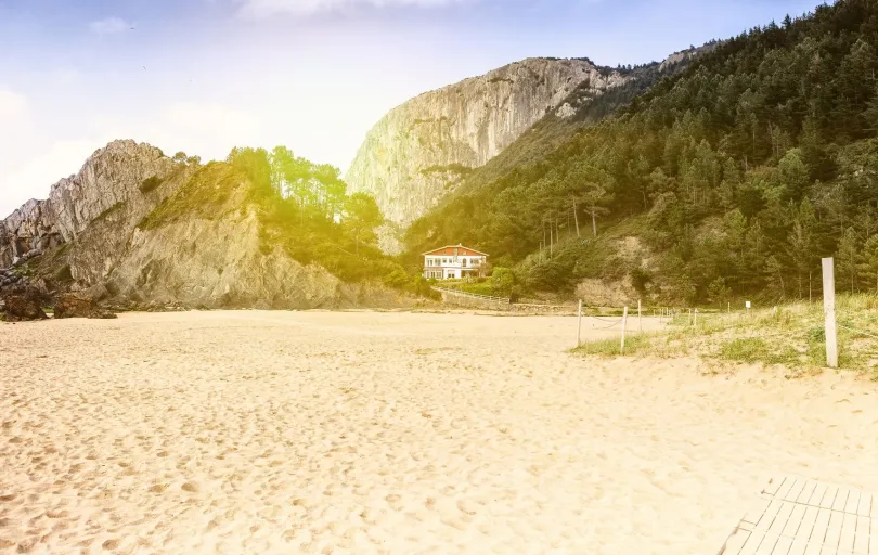 Einsamer Strand Spanien
