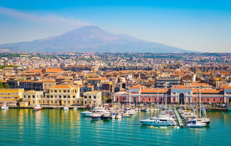 Letzter Blick auf Catania vor der Heimreise