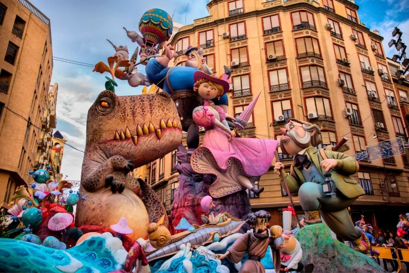 Die Fallas de Valencia in Spanien