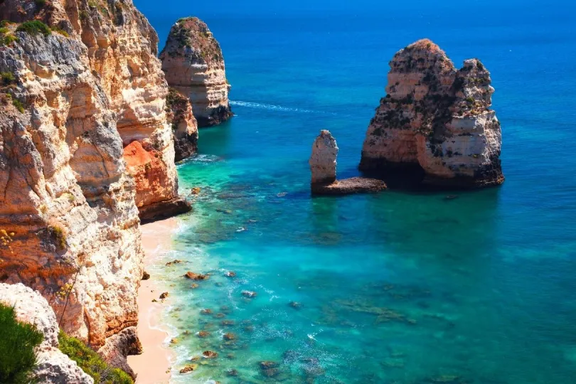 Wunderschön: Ponta da Piedade an der portugiesischen Algarve