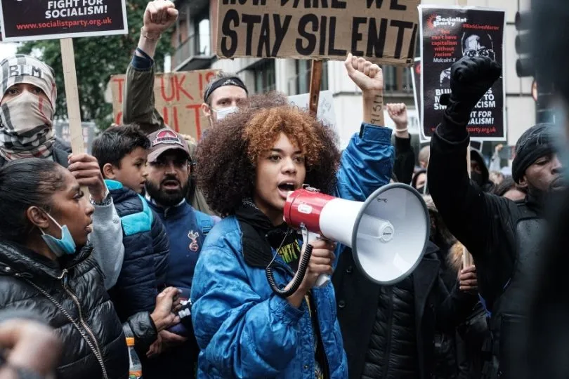 Protest in London der Black Lives Matter Bewegung