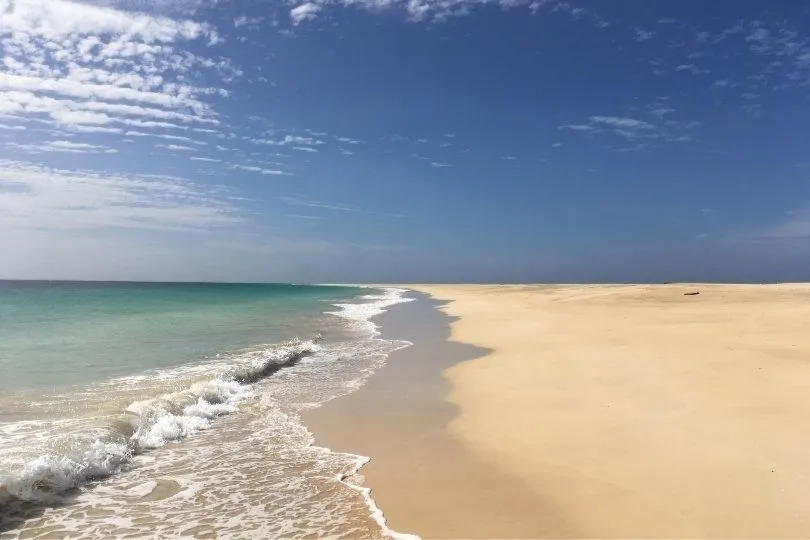 Einsamer Strand auf den Kapverdischen Inseln 