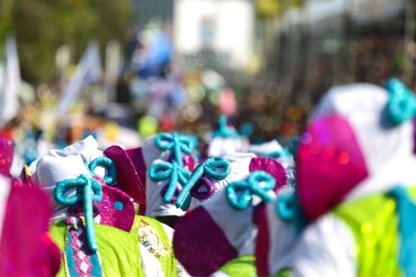 Bunter Karneval in Barranquilla, Kolumbien