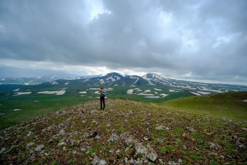Der Berg Azhdahak in Armenien