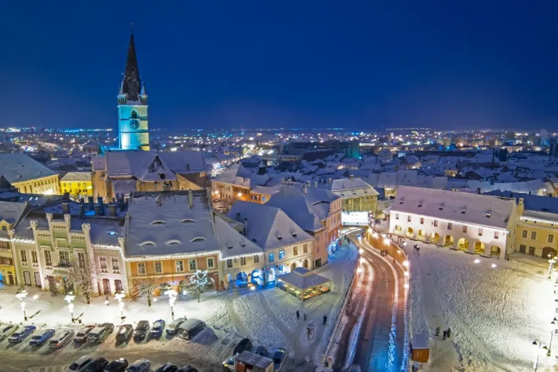 Sibiu im Winter