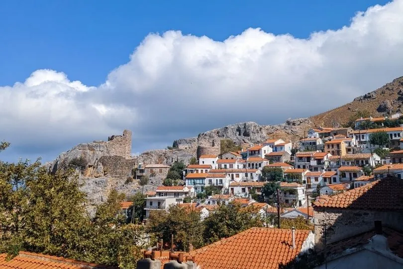 Das Dorf Chora in Griechenland