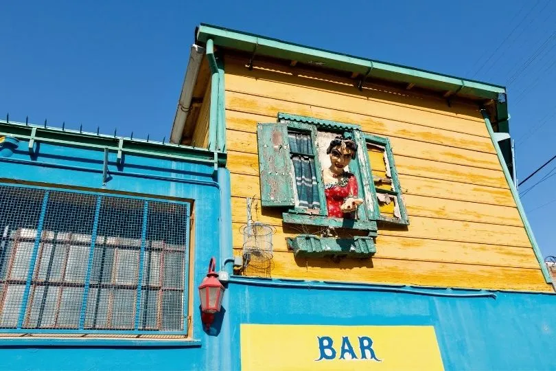 Buntes Viertel La Boca in Buenos Aires, Argentinien