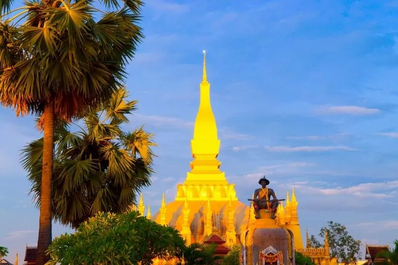 Sehenswürdigkeit in Laos: Die goldene Stupa