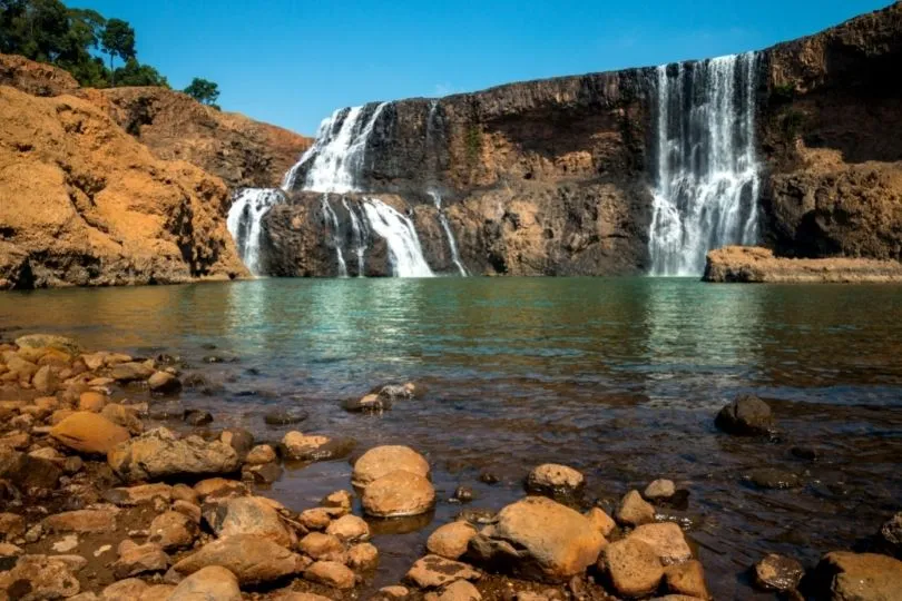 Wunderschöner Wasserfall in Laos