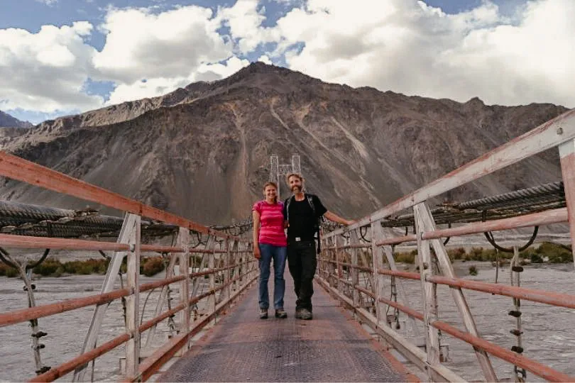 Natascha und ihr Freund in Ladakh