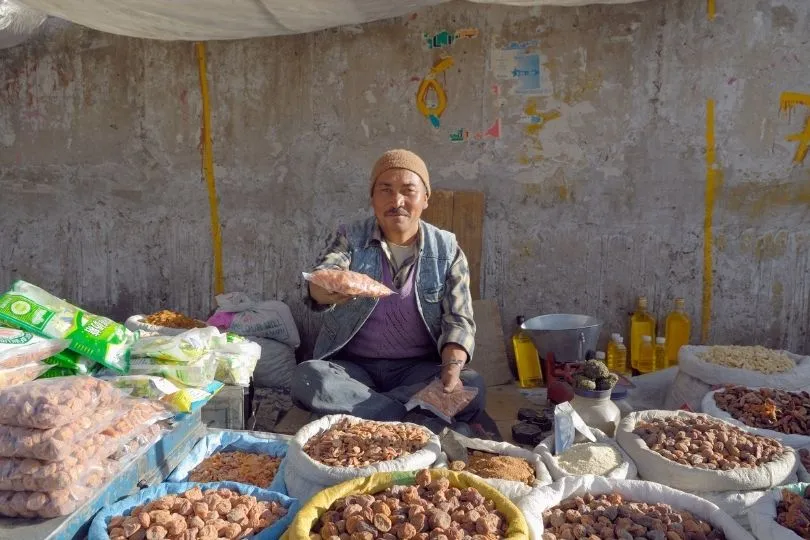 Lokaler Markt in Leh