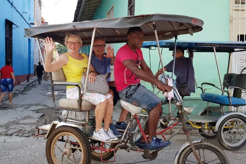 Kuba: Romantische Fahrradtaxi-Fahrt zu zweit