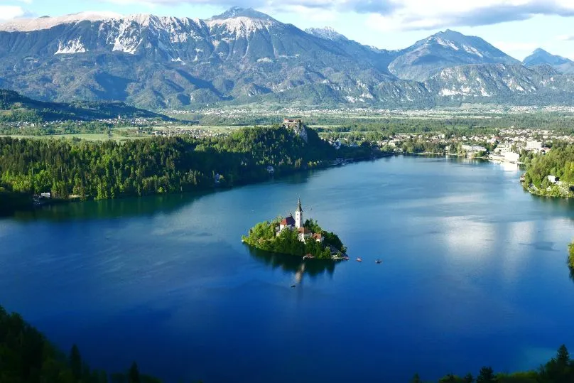 Wandern am See Bled