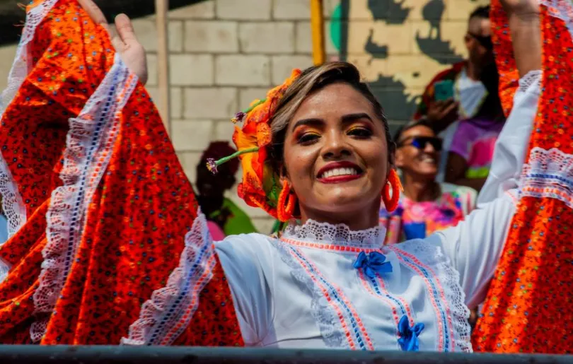 Lebensfreude beim Karneval in Barranquilla, Kolumbien