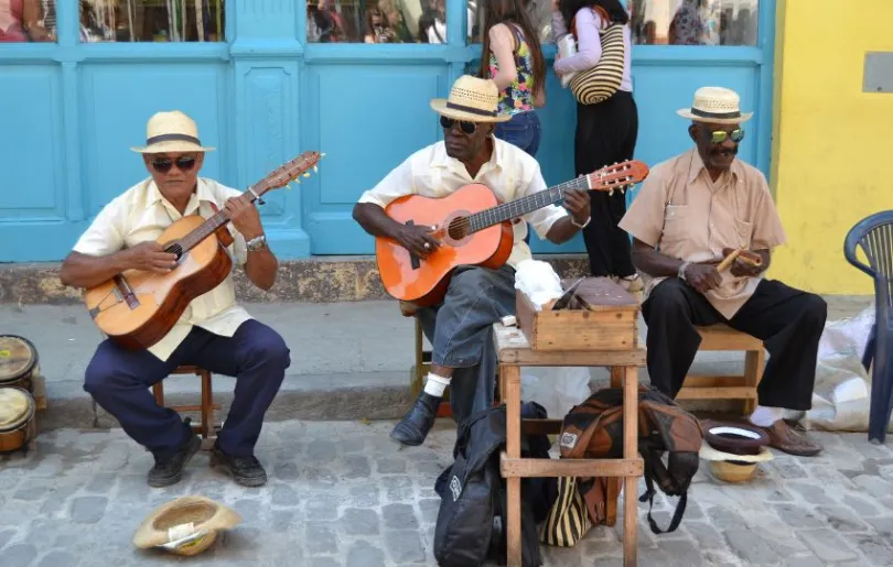 Lebensfreude auf der Straße auf Kuba