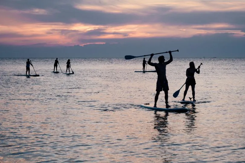 Stand-up-Paddling in Finnland während deiner Familienreise