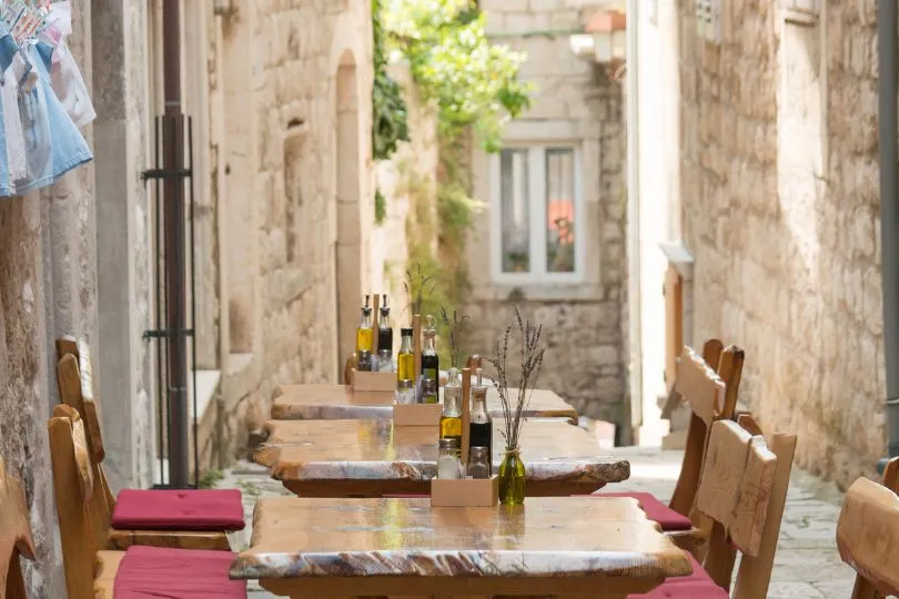 Lokales Restaurant in Kroatien