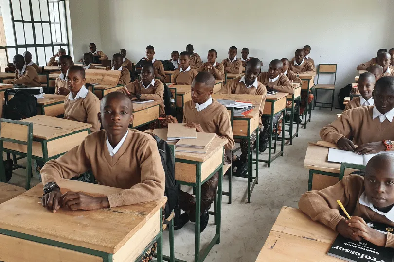 School kids in Tanzania
