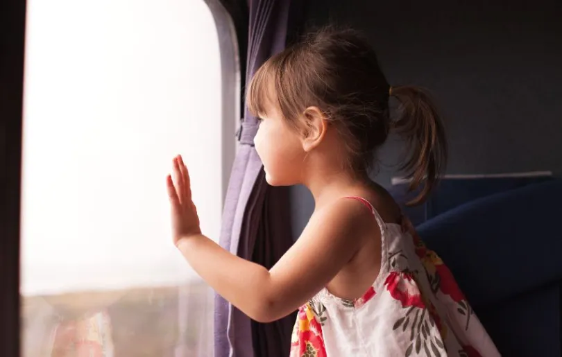 Nicht nur für Kinder toll: Im Zug nach Schweden aus dem Fenster schauen