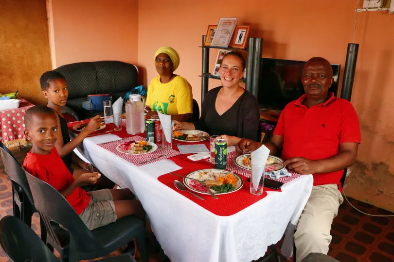 Mit den Locals essen in Südafrika