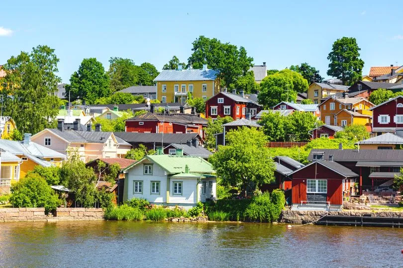 Süße Häuschen in Finnland