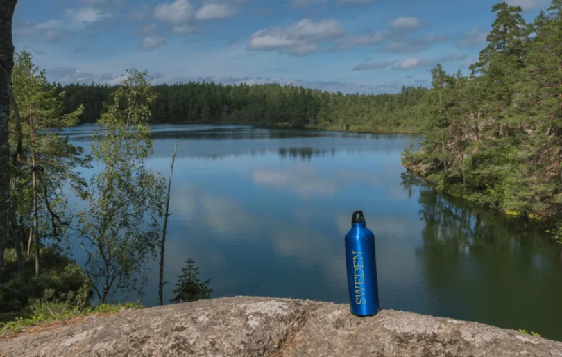 Familienreise Schweden See Wandern