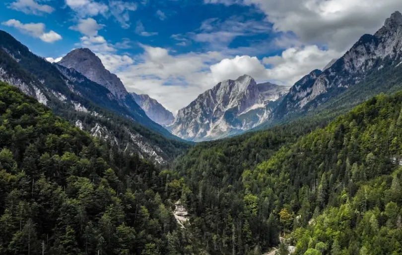 Ein bezauberndes Panorama im Triglav Nationalpark