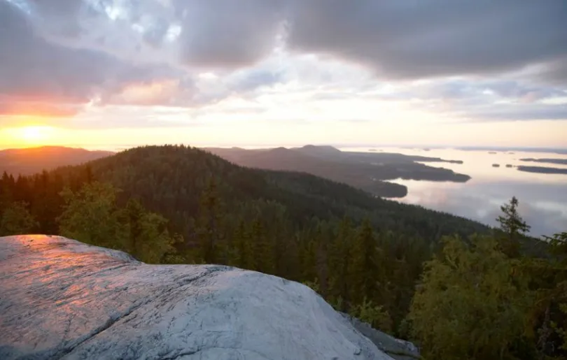Abendstimmung im Koli Nationalpark