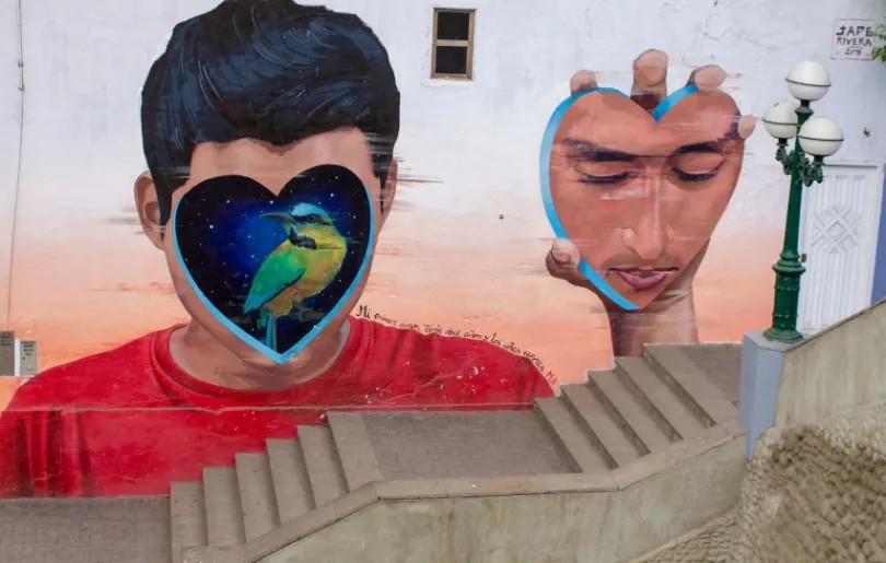 Streetart im Stadtteil Barranco in Lima, Peru