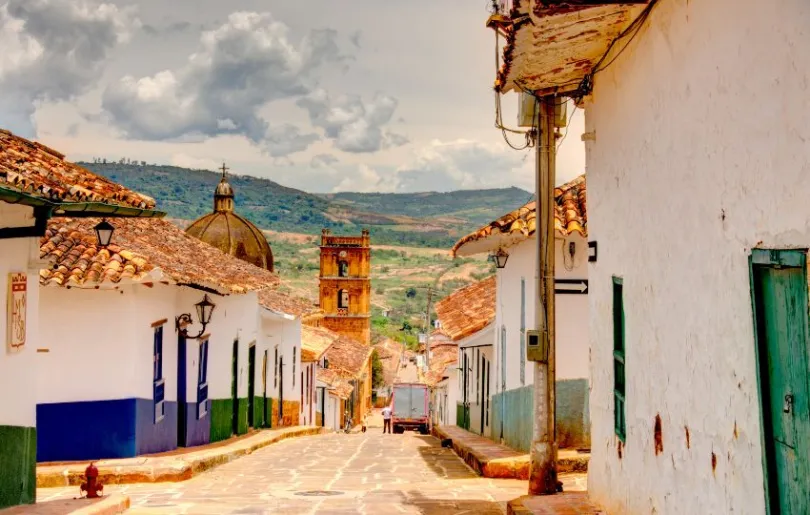 Entdecke in deinem Kolumbien Urlaub kleine Dörfer wie Barichara 