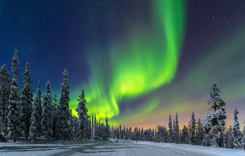 Polarlichter im Finnland Urlaub