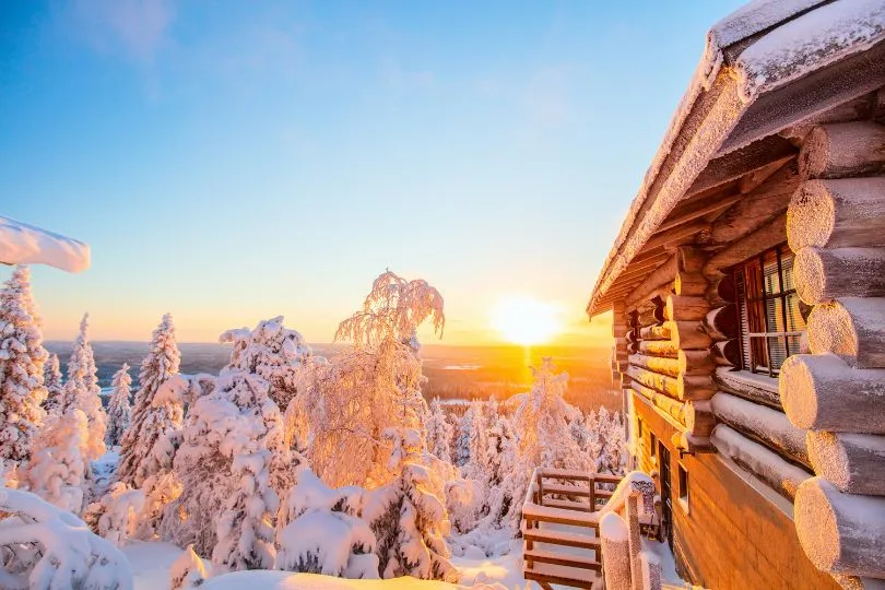 In Finnland findest du viele süße Holzhäuschen