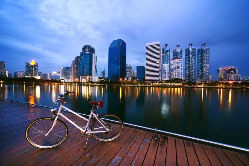 Entdecke in deinem Thailand Urlaub Bangkok mit dem Fahrrad