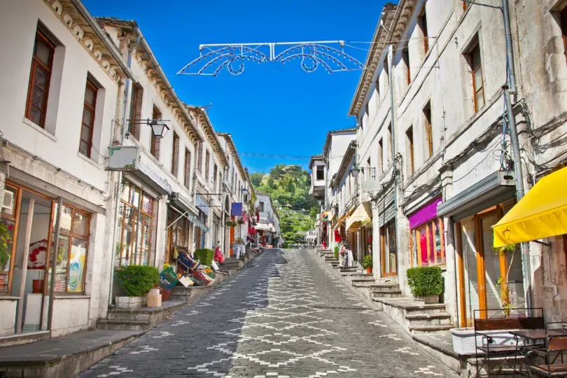 Gjirokasteron in Albanien