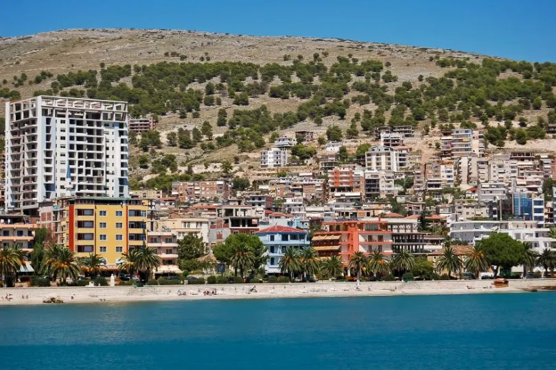 Promenada von Saranda in Albanien 