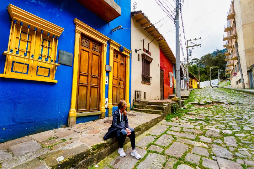 Frau in Kolumbien Bogota
