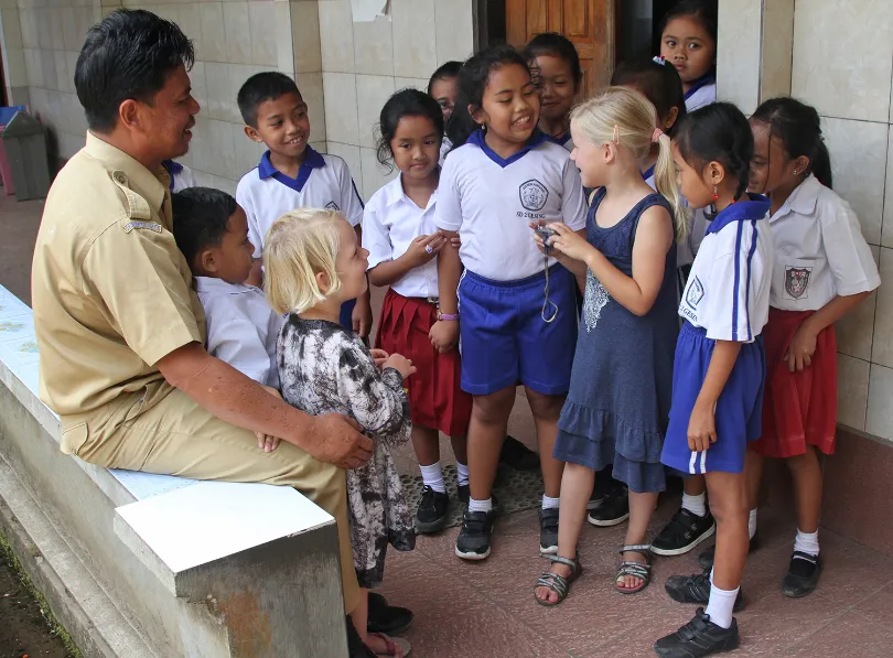 Indonesien Java Schulkinder