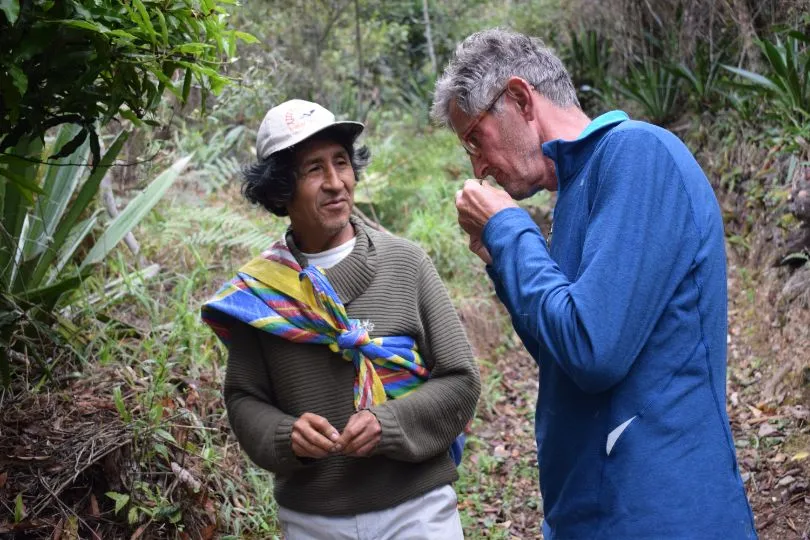 Peru Einheimischer und Reisender