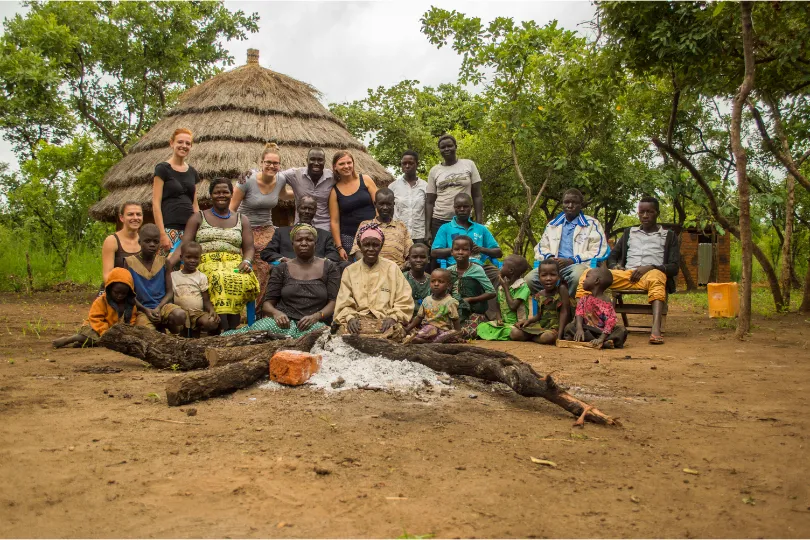 Einheimische in Uganda.