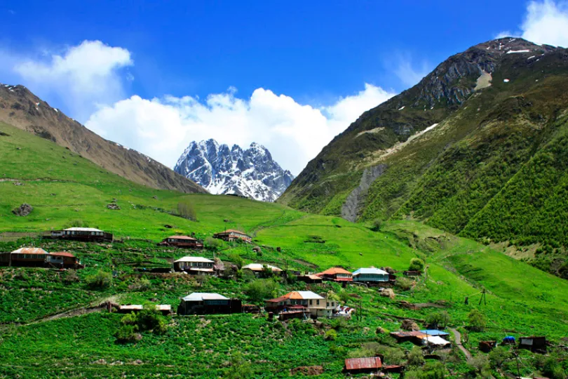 Landschaft in Georgien.