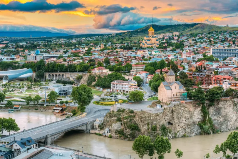 Die Hauptstadt Georgien Tiflis.