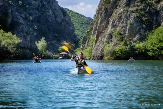 Nordmazedonien Matka Schlucht-Kayak fahren