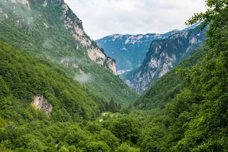 Landschaft in Kosovo.