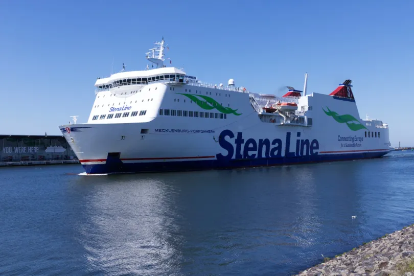 Mit der Fähre nach Norwegen.