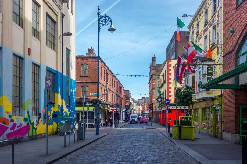 Straße in Dublin.