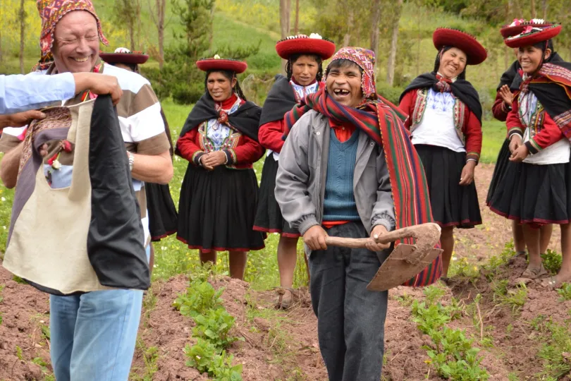 Einheimische Bevölkerung Peru.