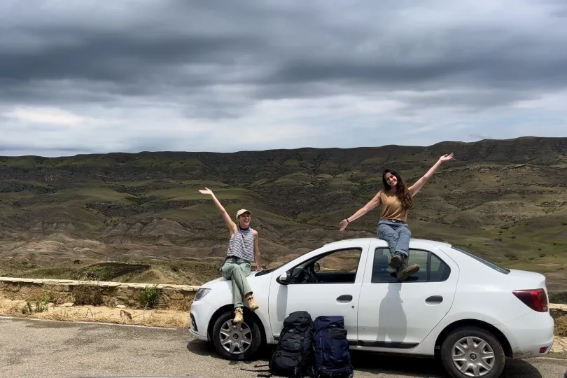 Geogien -  autofahrt mit schönen einen Aussicht