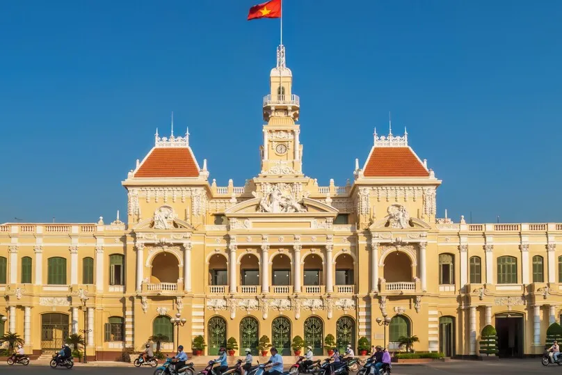 Rathaus in Ho Chi Minh City, Vietnam.
