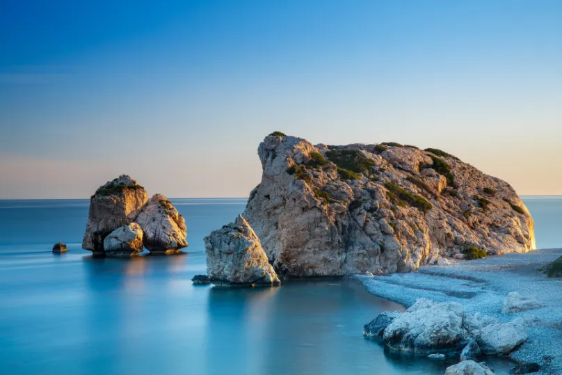 Aussichtpunkt am Meer in Paphos, Zypern.