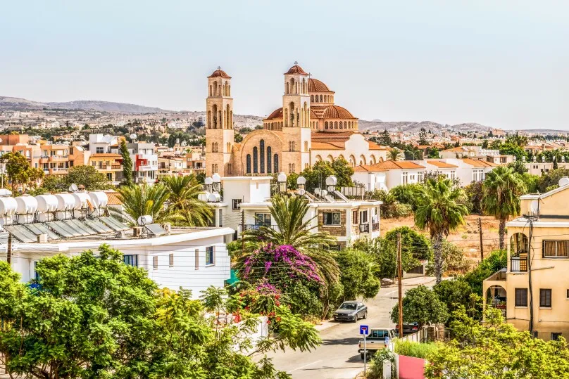 große Stadt Paphos, Zypern.